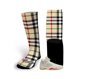 Retro 5 "El Grito" Plaid Socks