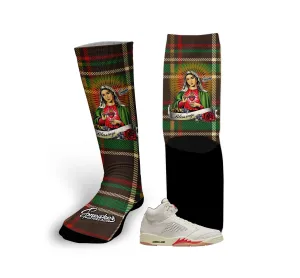 Retro 5 "El Grito" Virgin Mary Socks