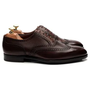 'Reuben' Dark Brown Leather Oxford Brogues UK 8.5 E