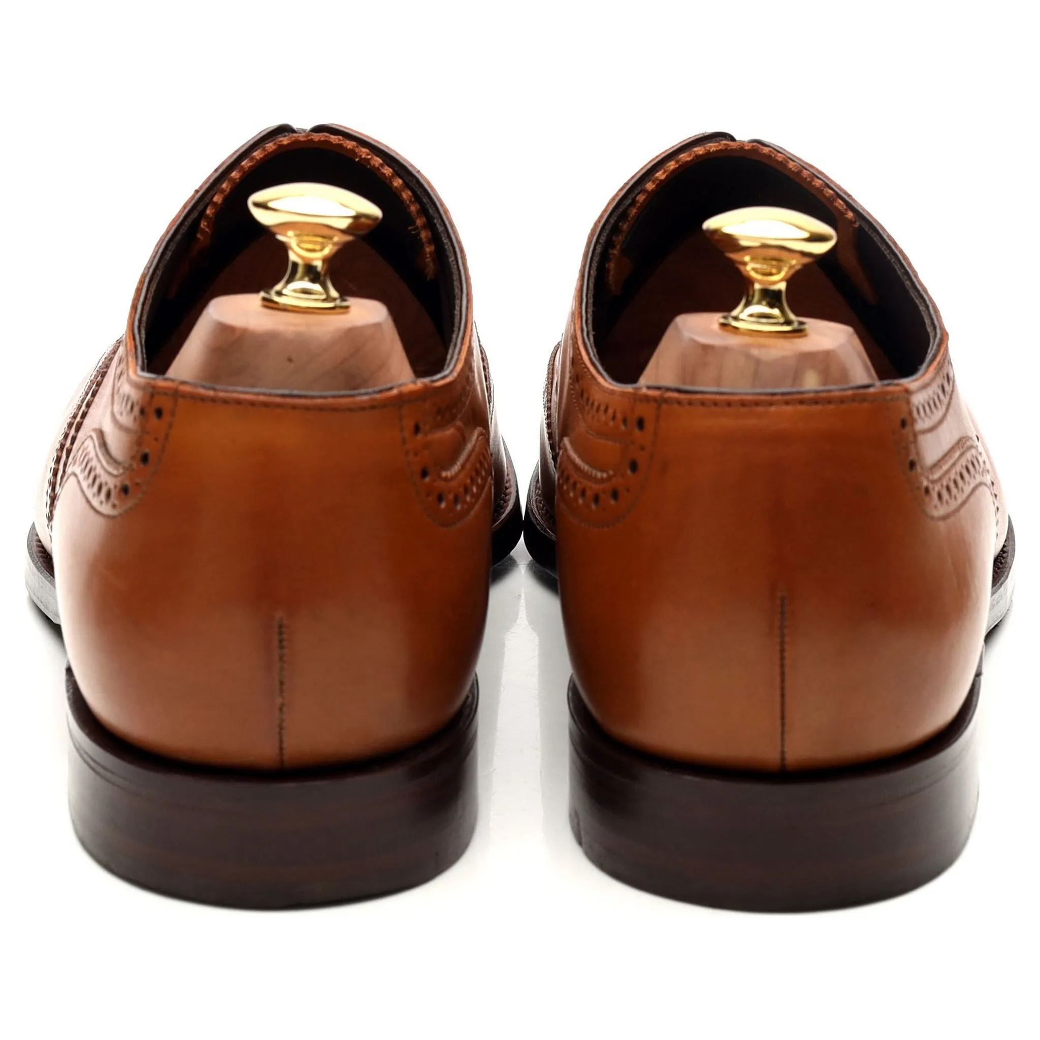 'Richmond' Tan Brown Leather Brogues UK 10 G