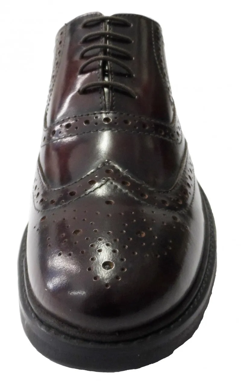 Roamers Original Oxblood Retro Mod Leather Brogues Shoes