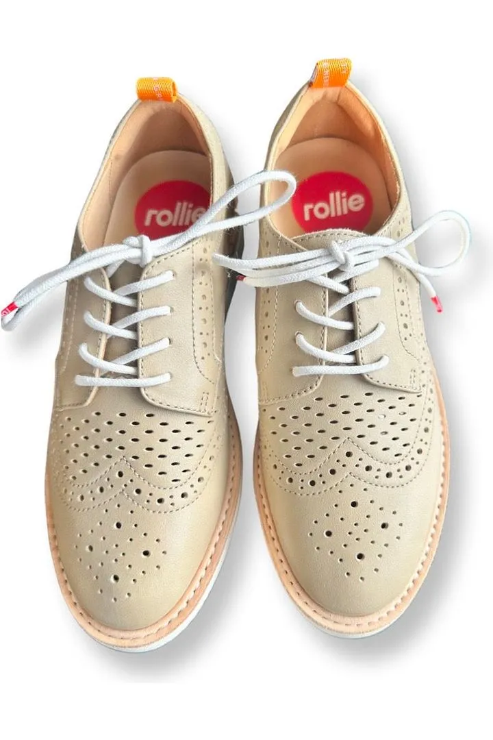 ROLLIE BROGUE RISE PUNCH - LATTE