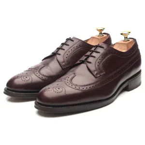 'Sander' Burgundy Leather Brogues UK 8 F