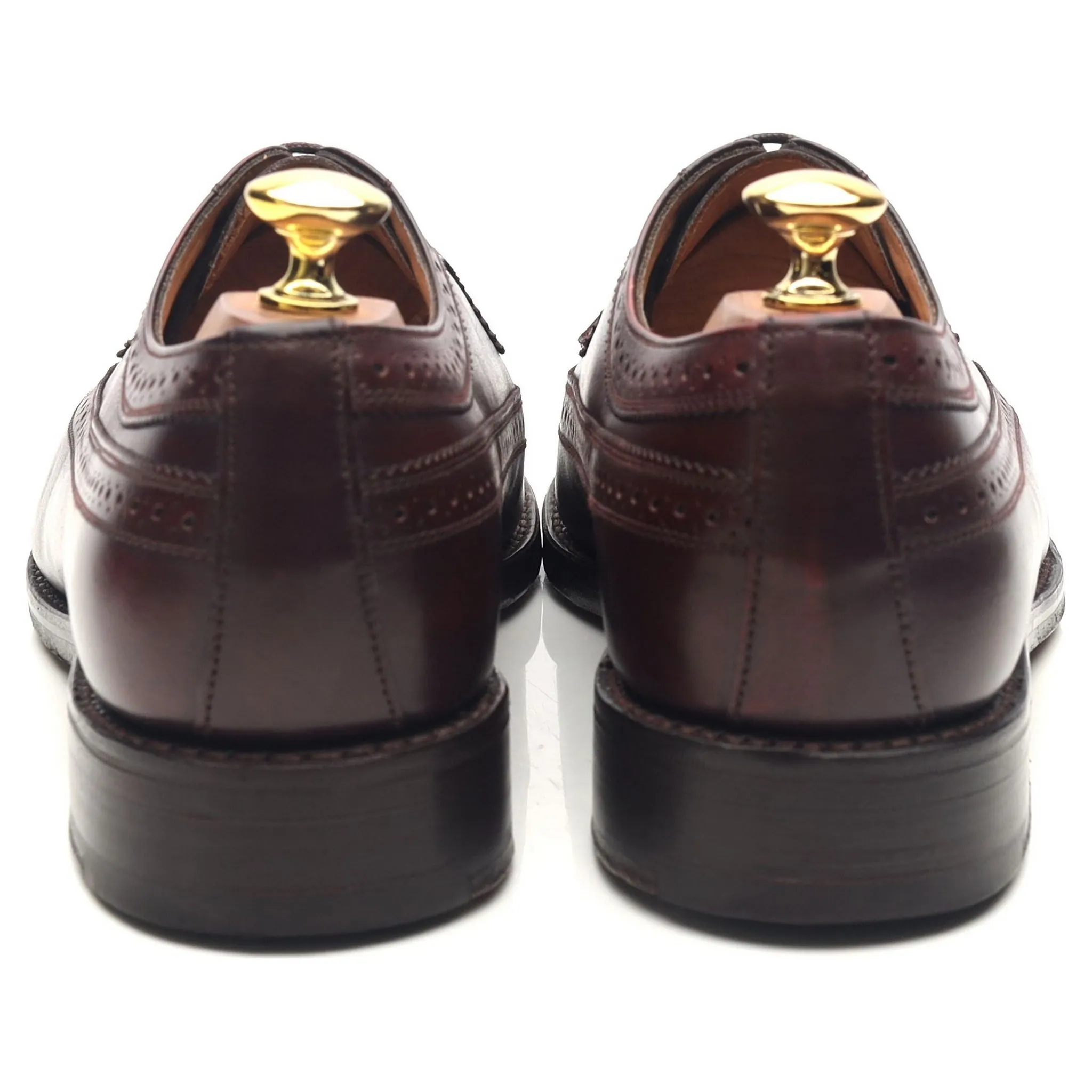 'Sander' Burgundy Leather Brogues UK 8 F