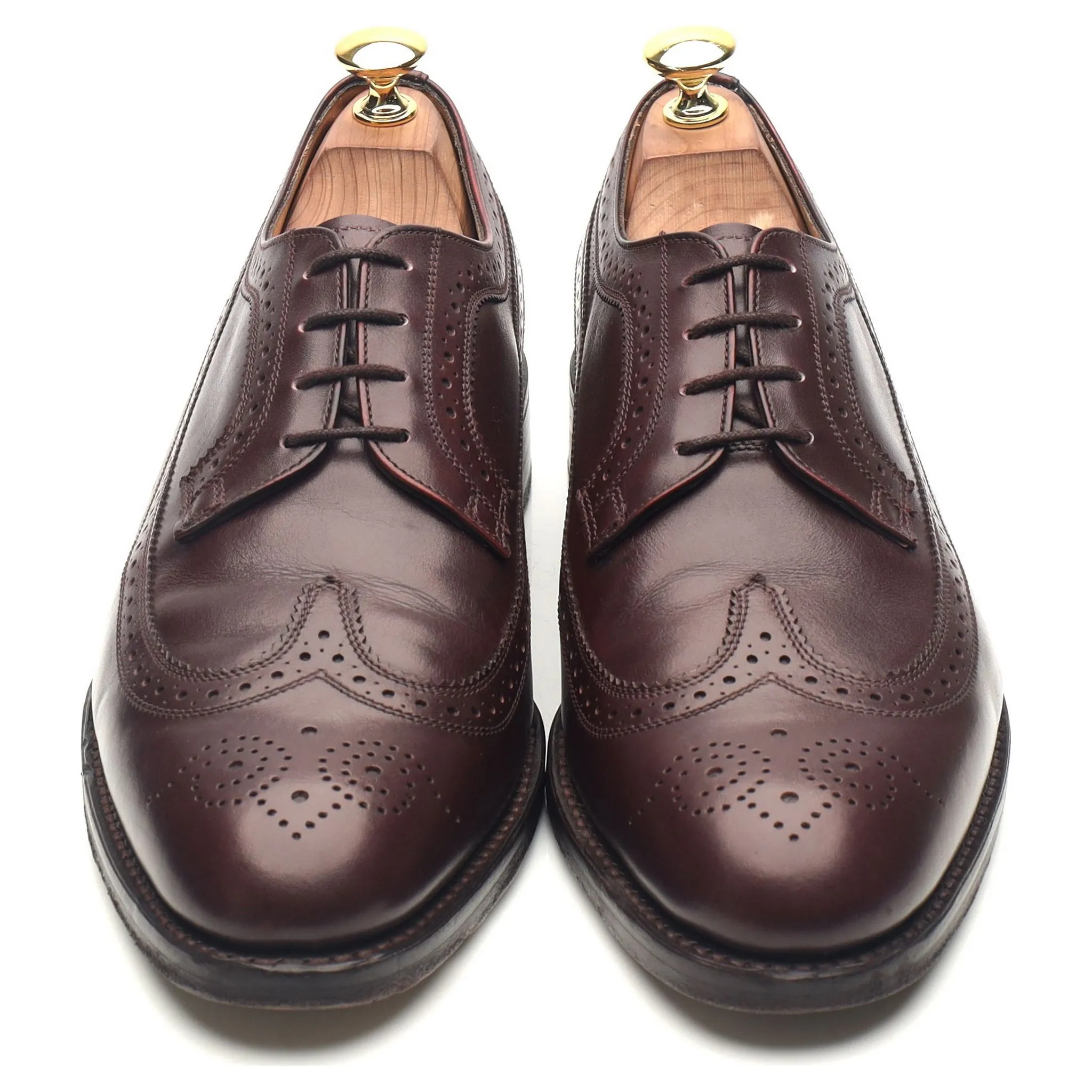 'Sander' Burgundy Leather Brogues UK 8 F