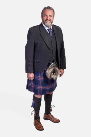 Scotland National Team / Charcoal Holyrood Kilt Hire Outfit