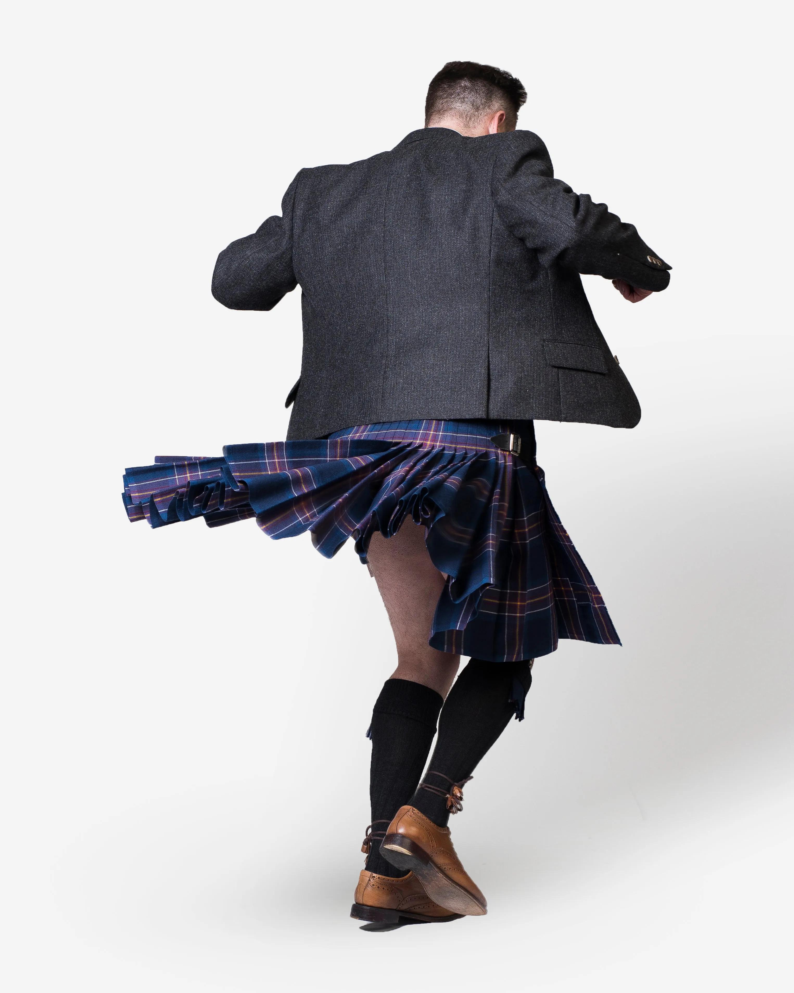 Scotland National Team / Lovat Charcoal Tweed Kilt Hire Outfit