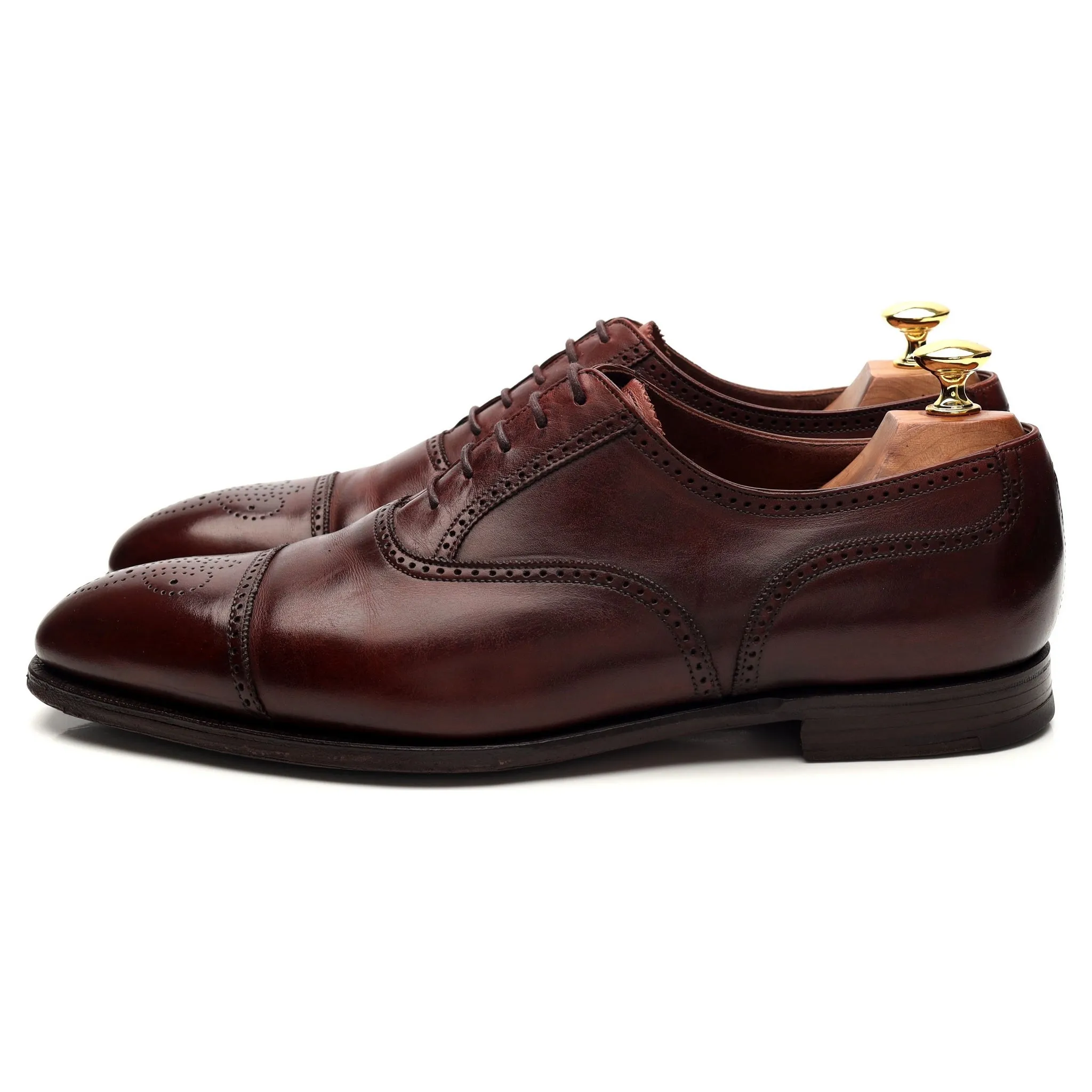 'Selborne' Brown Leather Oxford Brogues UK 8.5 E