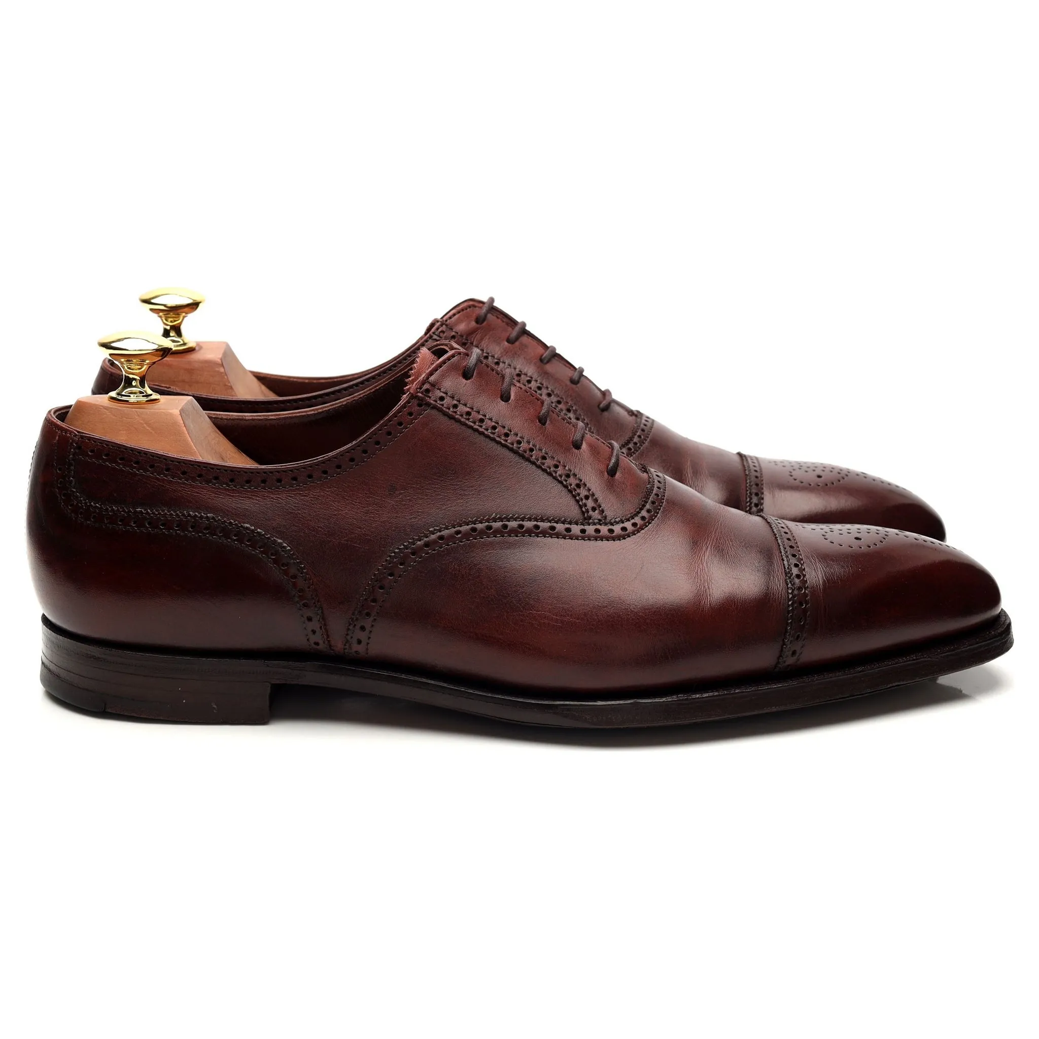 'Selborne' Brown Leather Oxford Brogues UK 8.5 E