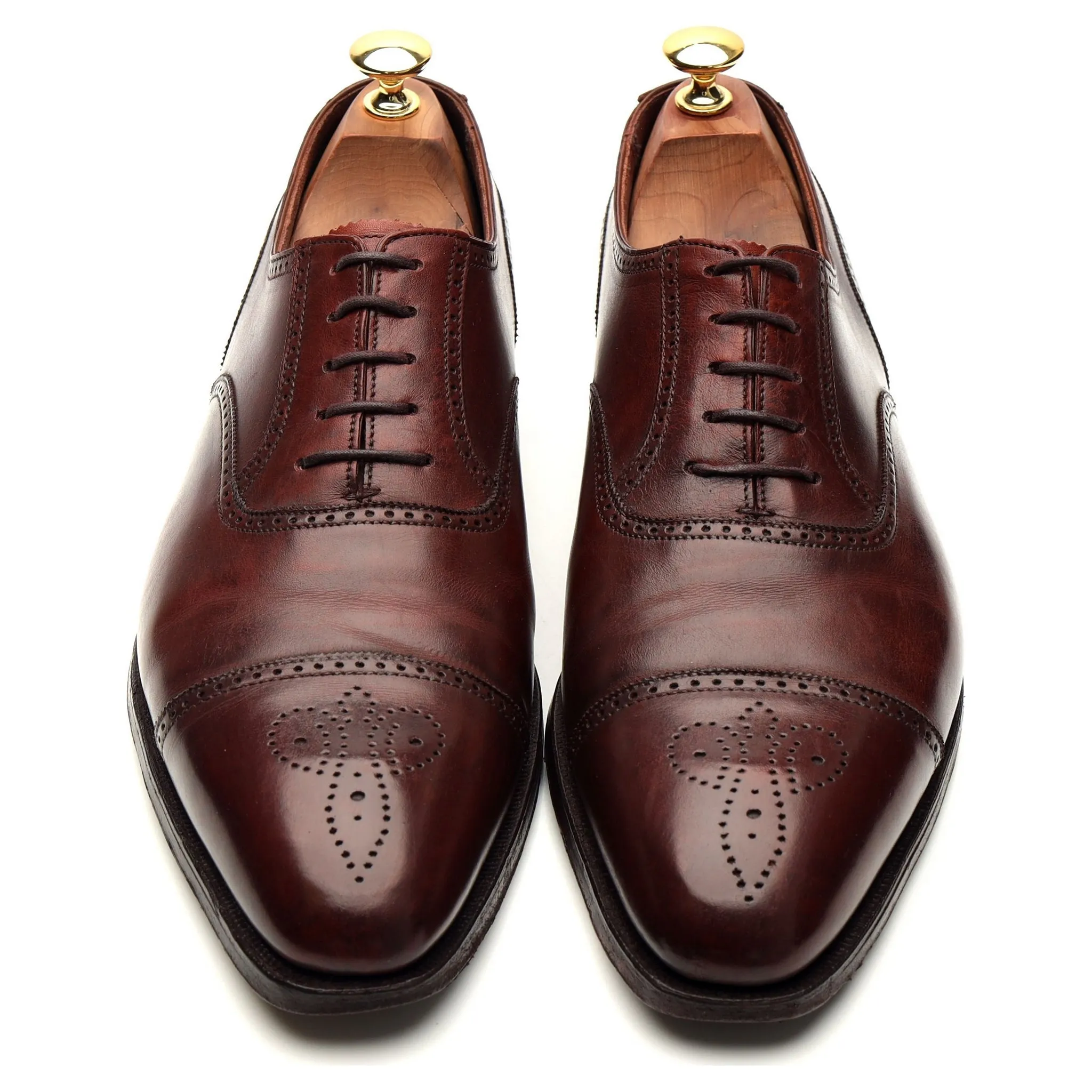 'Selborne' Brown Leather Oxford Brogues UK 8.5 E