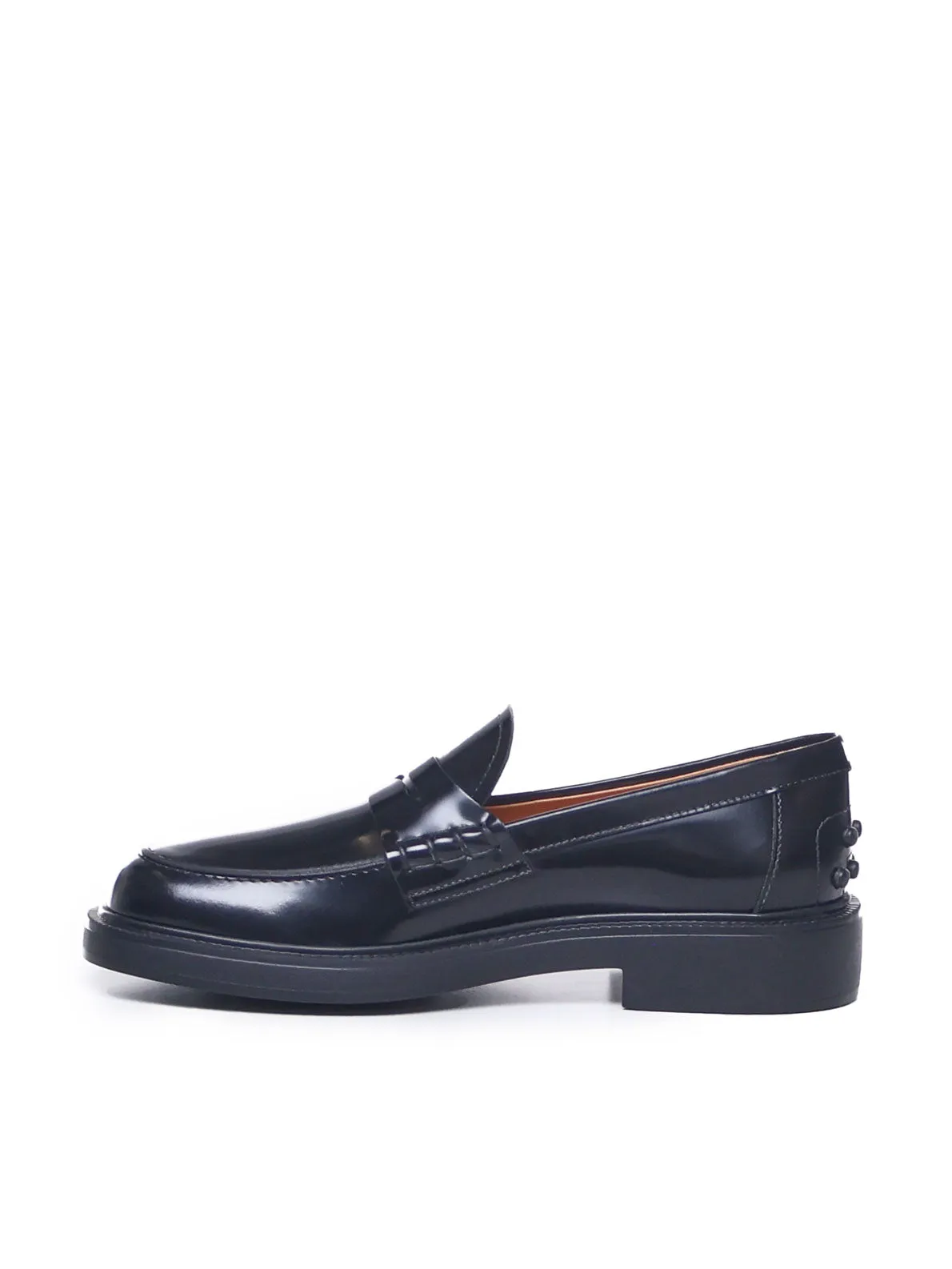 Shiny Black Patent Leather Loafers