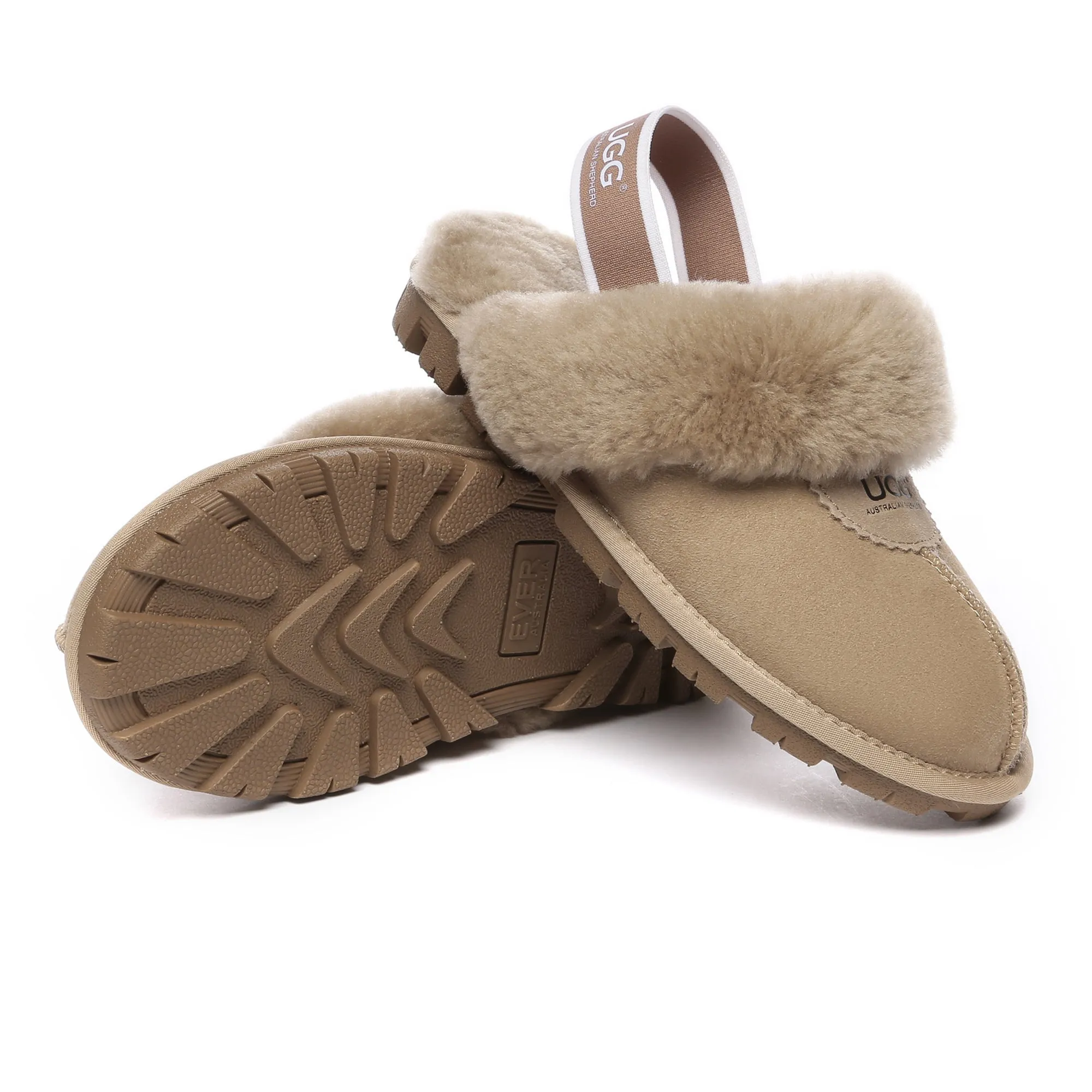 Slingback Premium Anti-Slip UGG Slippers