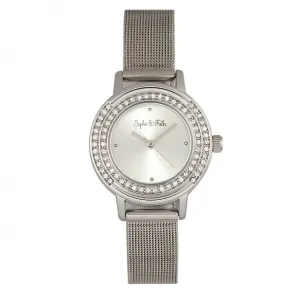 Sophie & Freda Cambridge Bracelet Watch w/Swarovski Crystals