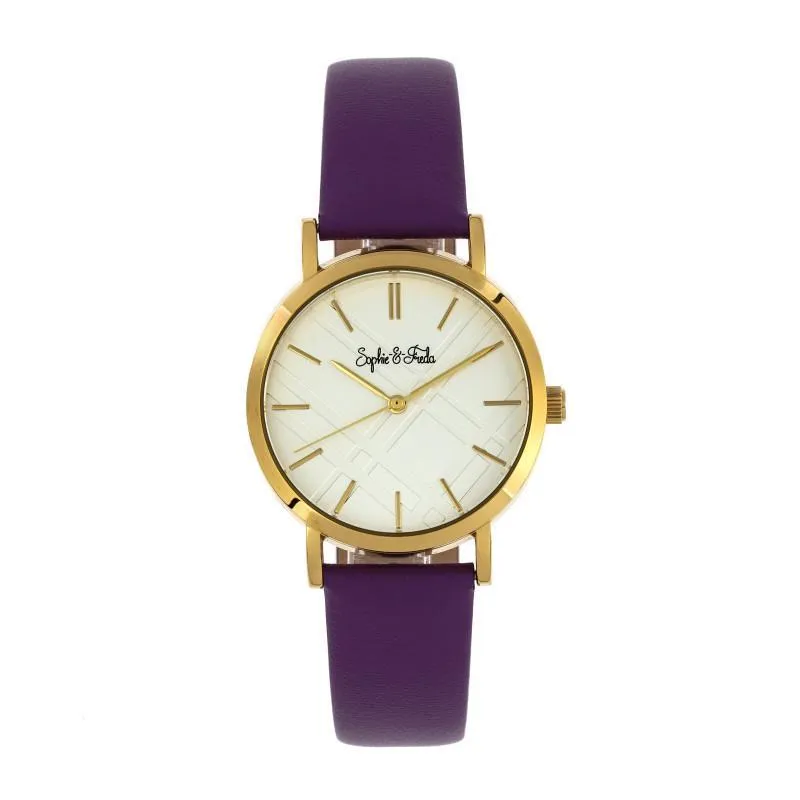 Sophie and Freda Budapest Leather-Band Watch