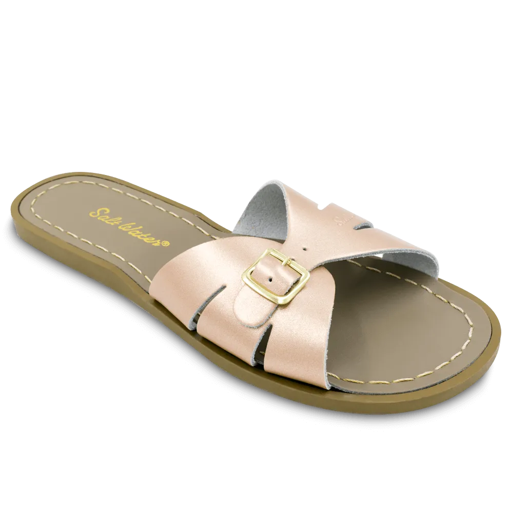 Sun San Saltwater Sandals - Classic Slides in Rose Gold