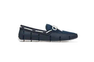 SWIMS Braided Lace Loafer - Navy/White