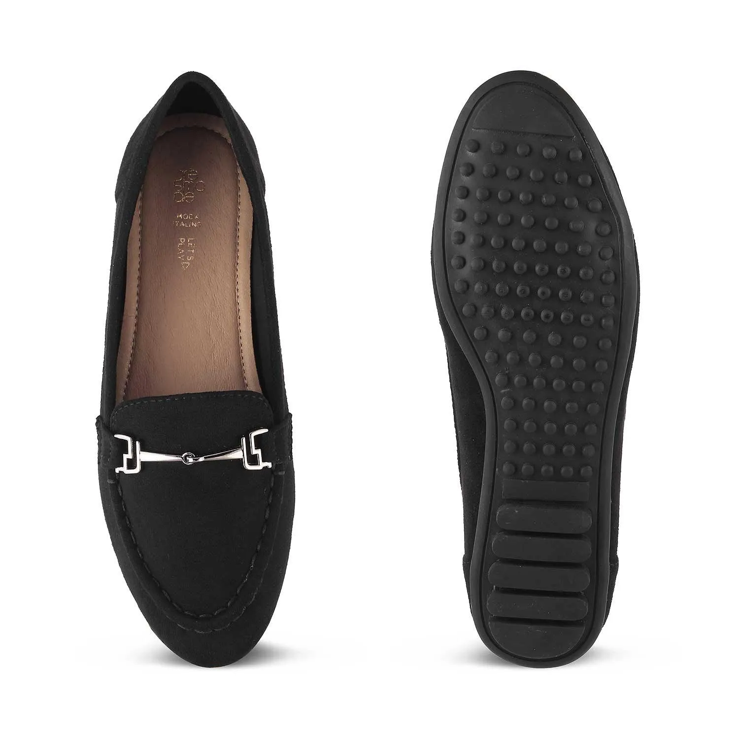 The Angelus Black Women's Dress Loafers Tresmode