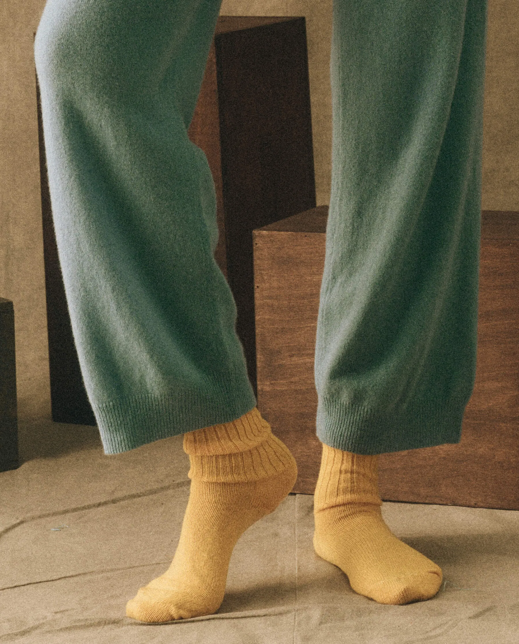 The Cashmere Sock. -- Bright Marigold