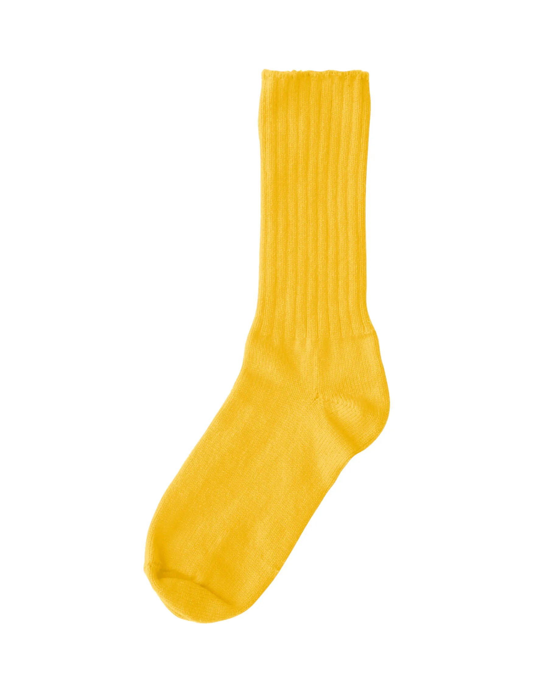 The Cashmere Sock. -- Bright Marigold