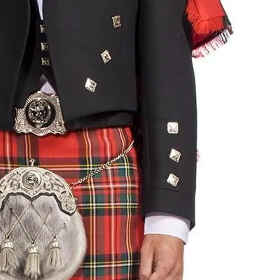 The Clansman Prince Charlie Jacket Full Dress Clan Crested Heavyweight Kilt Outfit - Made to Order