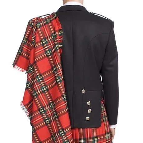 The Clansman Prince Charlie Jacket Full Dress Clan Crested Heavyweight Kilt Outfit - Made to Order