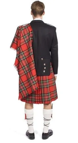 The Clansman Prince Charlie Jacket Full Dress Clan Crested Heavyweight Kilt Outfit - Made to Order