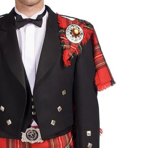 The Clansman Prince Charlie Jacket Full Dress Clan Crested Heavyweight Kilt Outfit - Made to Order