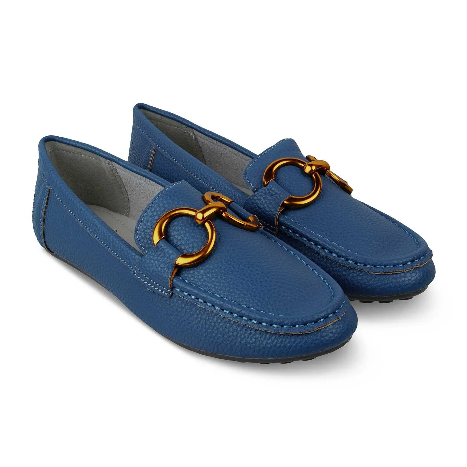 The Wigo Blue Women's Dress Loafers Tresmode