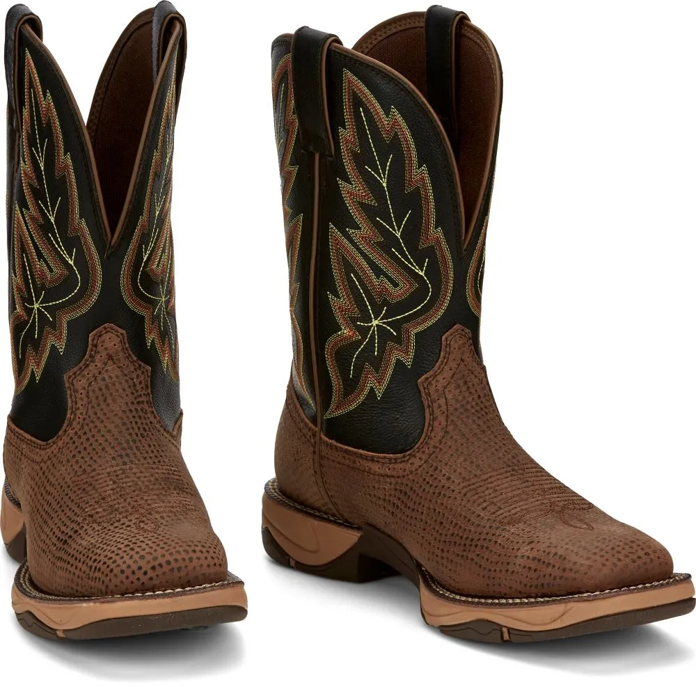 'Tony Lama' Men's 11" Medford EH SR Soft Toe - Brown / Black