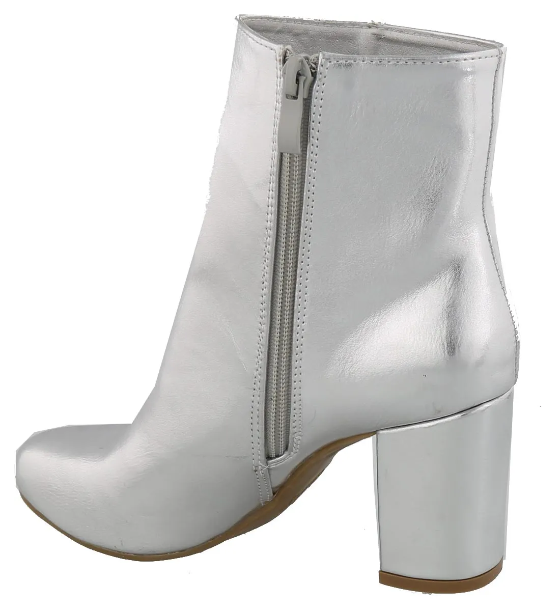 Top Moda Women's Mid Calf Stacked Block Heel Bootie