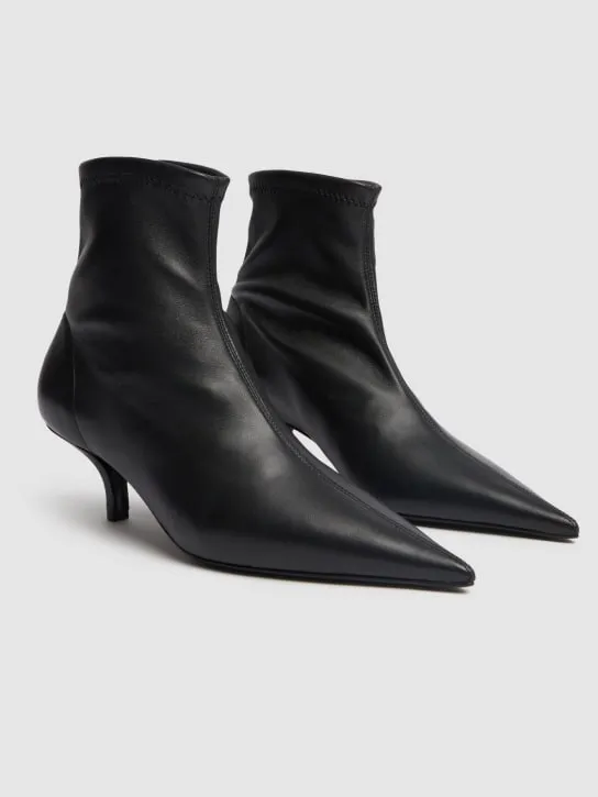 Toteme   55mm The Heeled Sock leather boots 