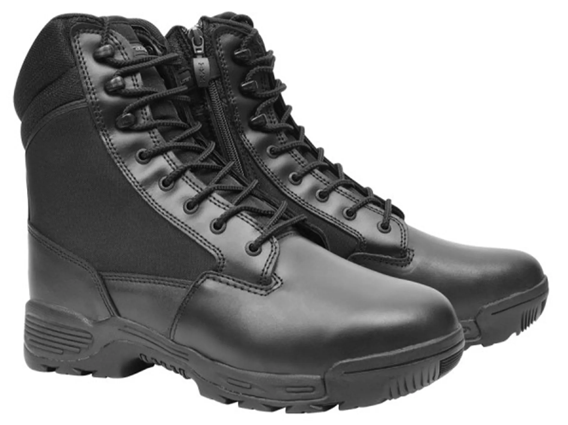 Tracerlite Mens 8 Inch Leather Cordura Side Zip Boots <BR> ET1002C