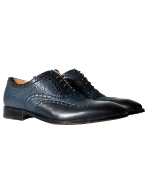 Trento Deerskin Brogue Blue