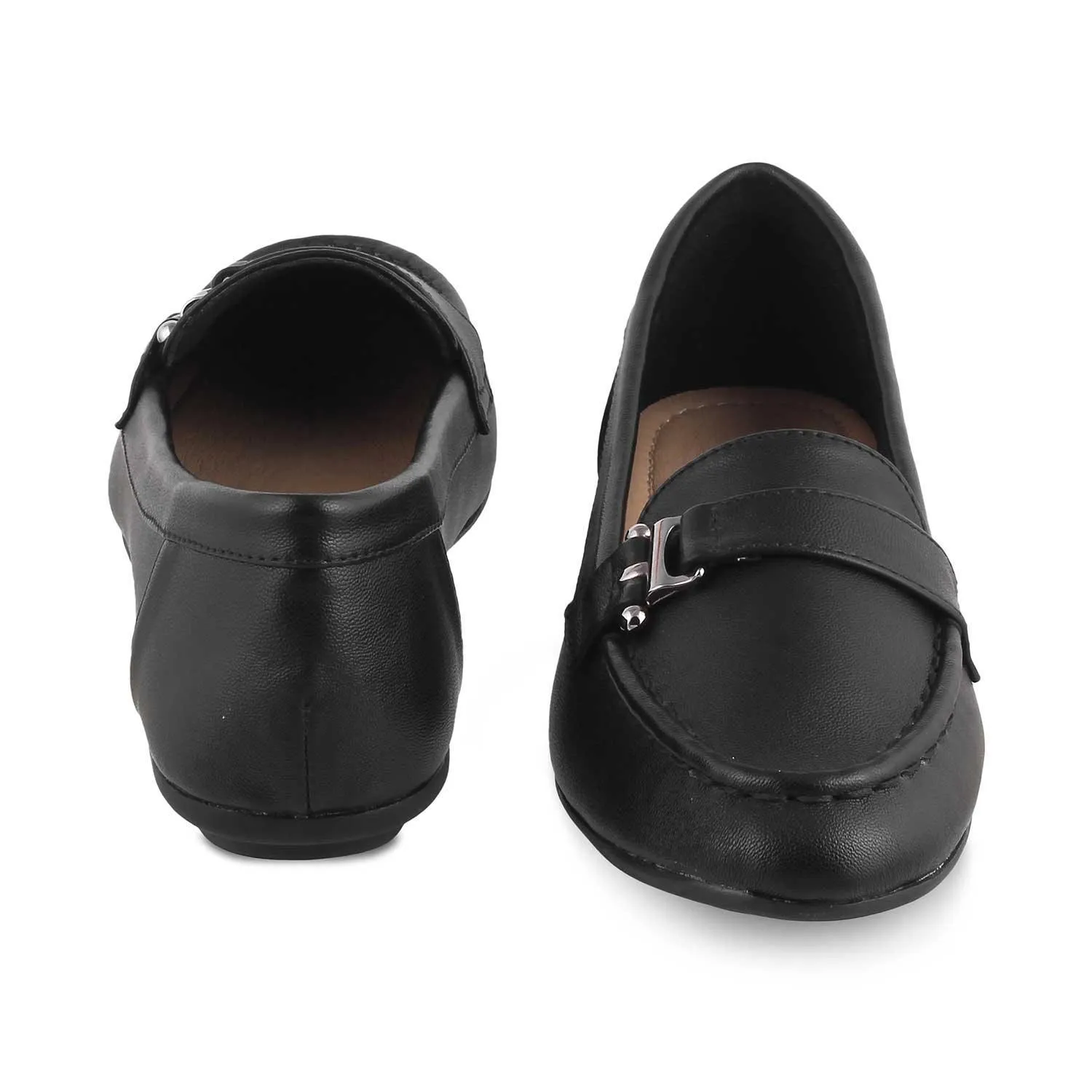 Tresmode Sativa Black Women's Dress Loafers