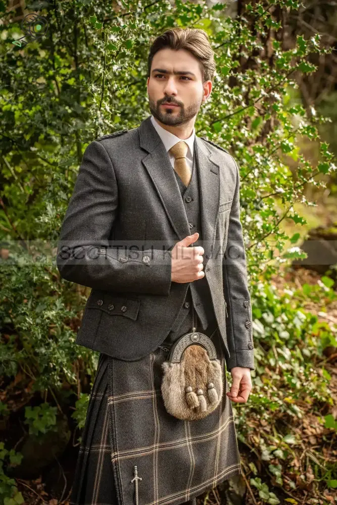 TWEED CHARCOAL CRAIL KILT OUTFIT