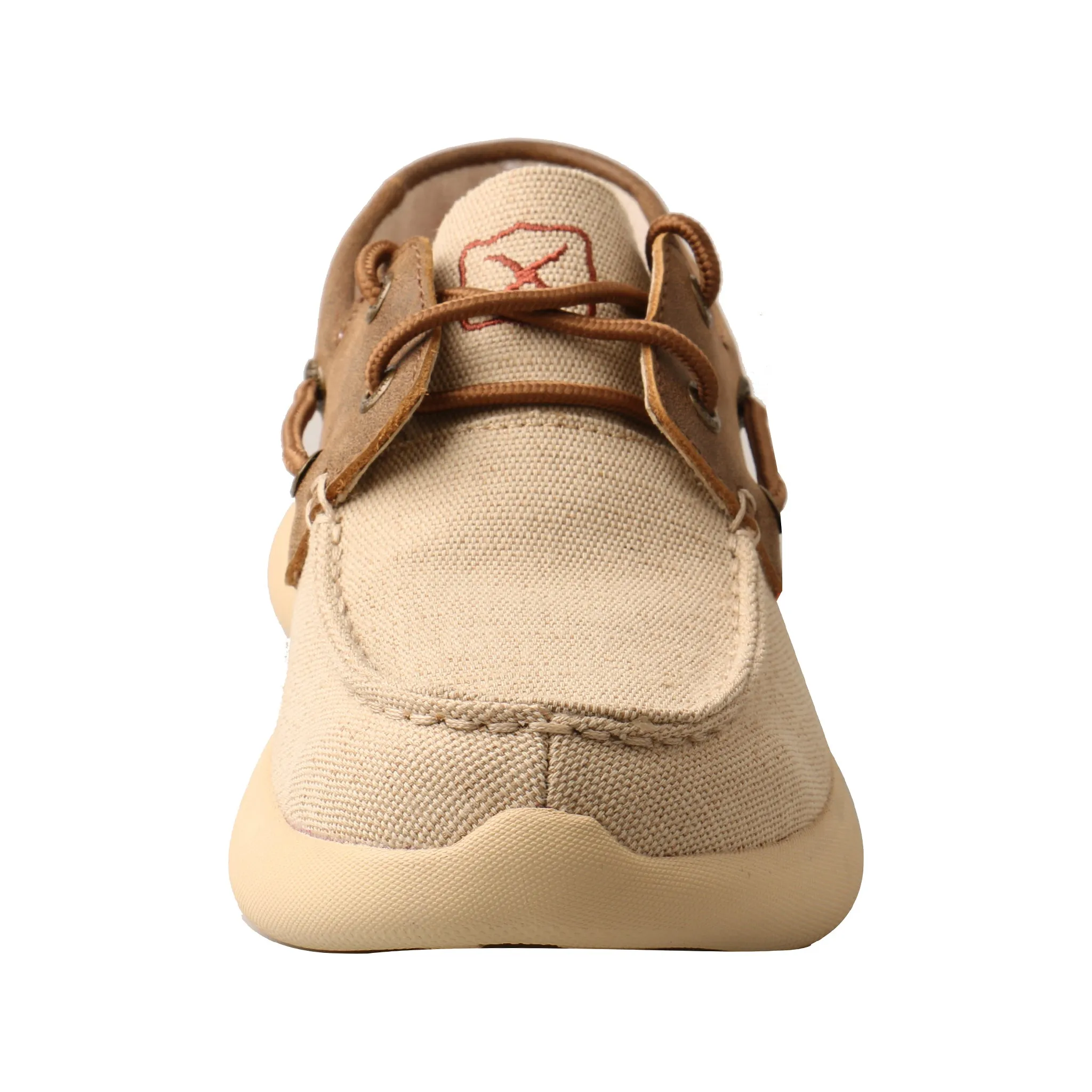 'Twisted X' Women's EVA12R Boat Shoe - Khaki / Bomber