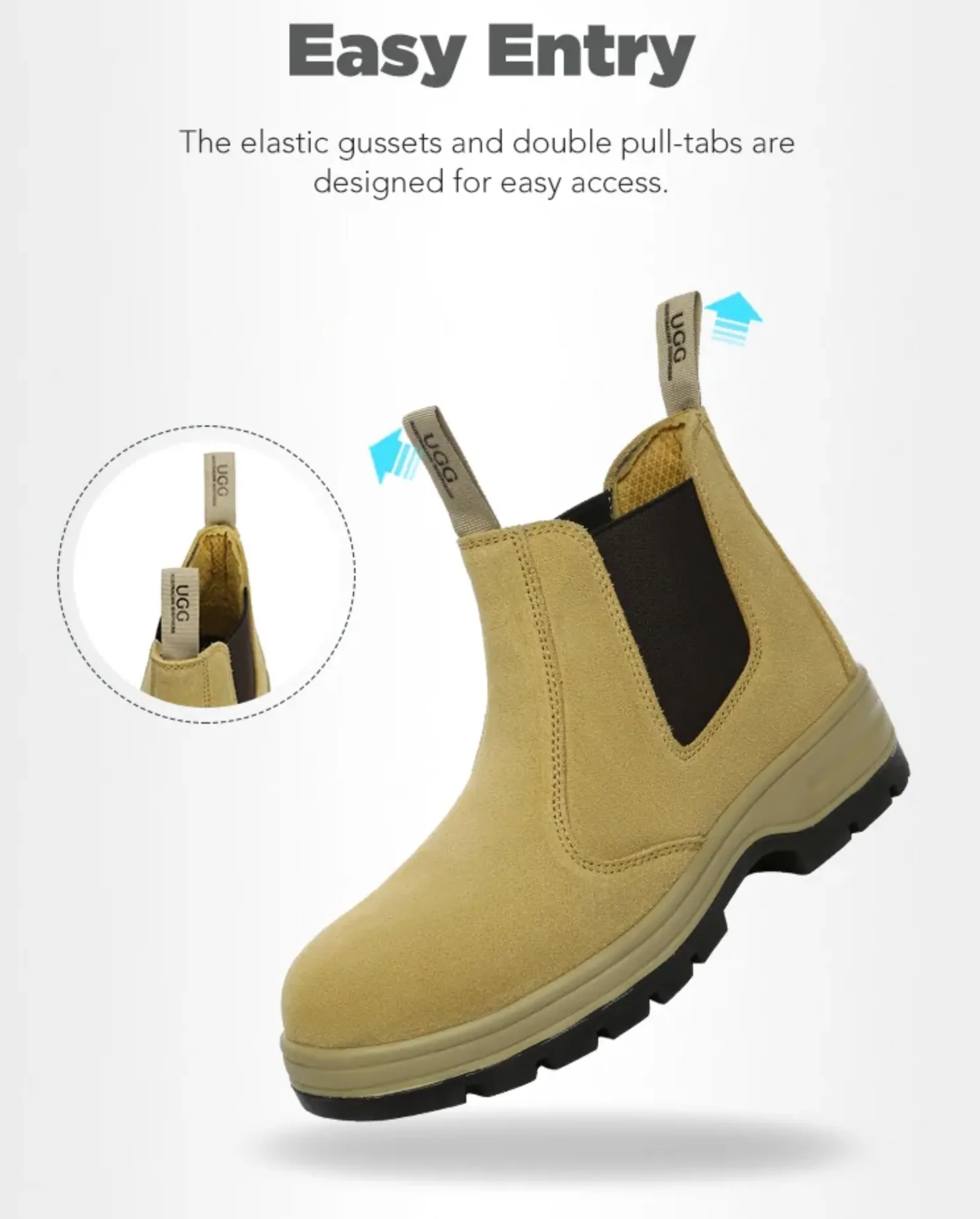 UGG Steel Toe Cap Pull On Safety Boots