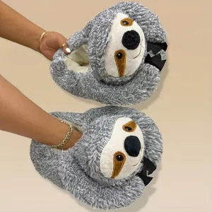 Ultimate Sloth Plush Slippers - Ultra-Soft & Cozy, Anti-Slip Soles, Fuzzy Lined for Ultimate Comfort - Adorable Indoor Shoes - Perfect Lounging Companion & Uniquely Novelty Gift