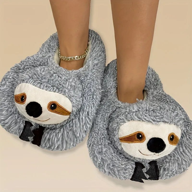 Ultimate Sloth Plush Slippers - Ultra-Soft & Cozy, Anti-Slip Soles, Fuzzy Lined for Ultimate Comfort - Adorable Indoor Shoes - Perfect Lounging Companion & Uniquely Novelty Gift