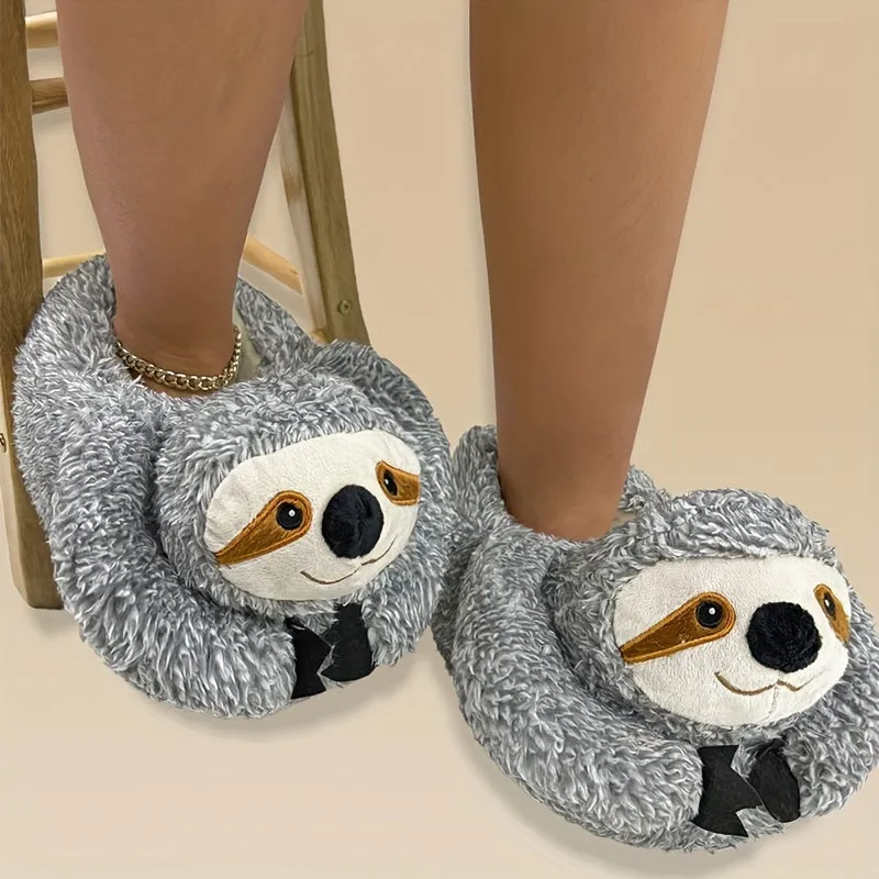 Ultimate Sloth Plush Slippers - Ultra-Soft & Cozy, Anti-Slip Soles, Fuzzy Lined for Ultimate Comfort - Adorable Indoor Shoes - Perfect Lounging Companion & Uniquely Novelty Gift