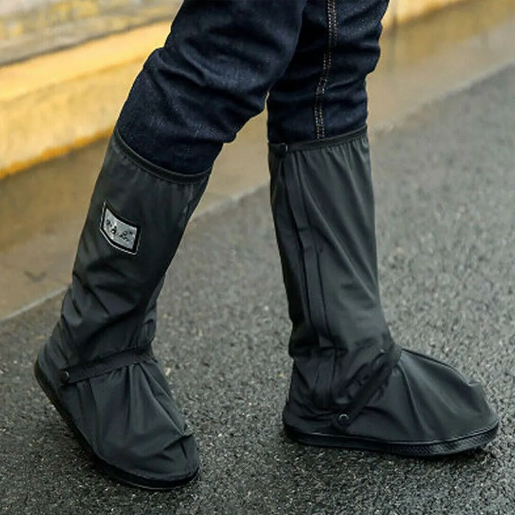 US Reusable & Foldable Waterproof Rain Boot Shoe Cover Anti-slip Unisex Overshoe