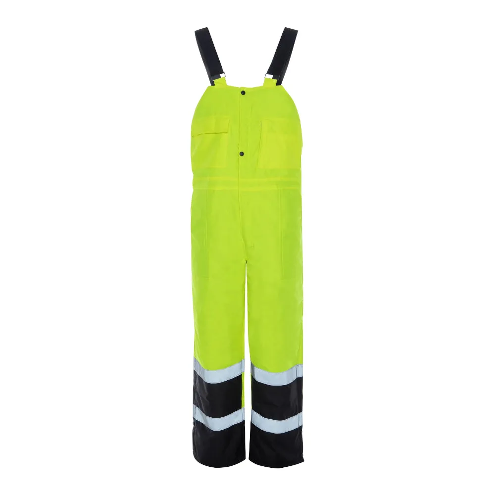 Utility Pro Hi Vis Class E Teflon Quilted Lined Bib Overalls - UHV500