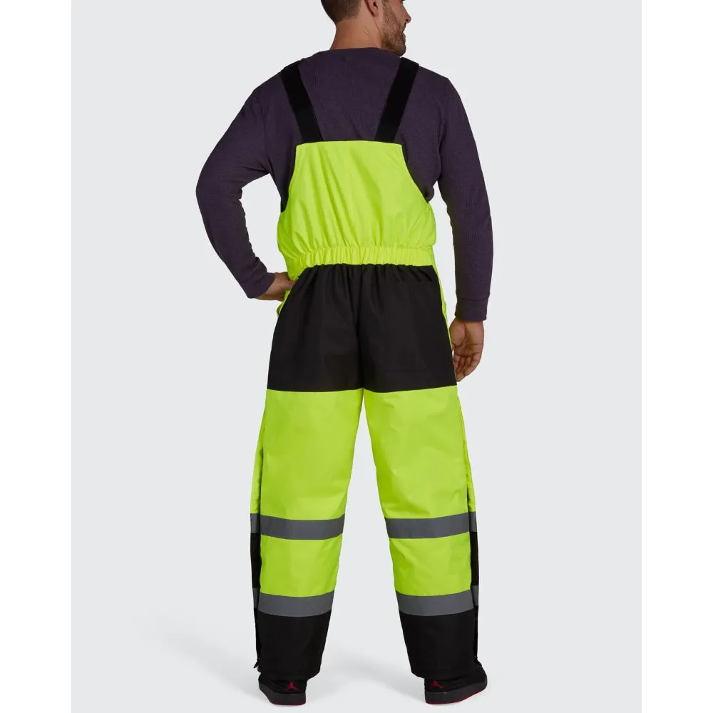 Utility Pro Hi Vis Class E Teflon Quilted Lined Bib Overalls - UHV500