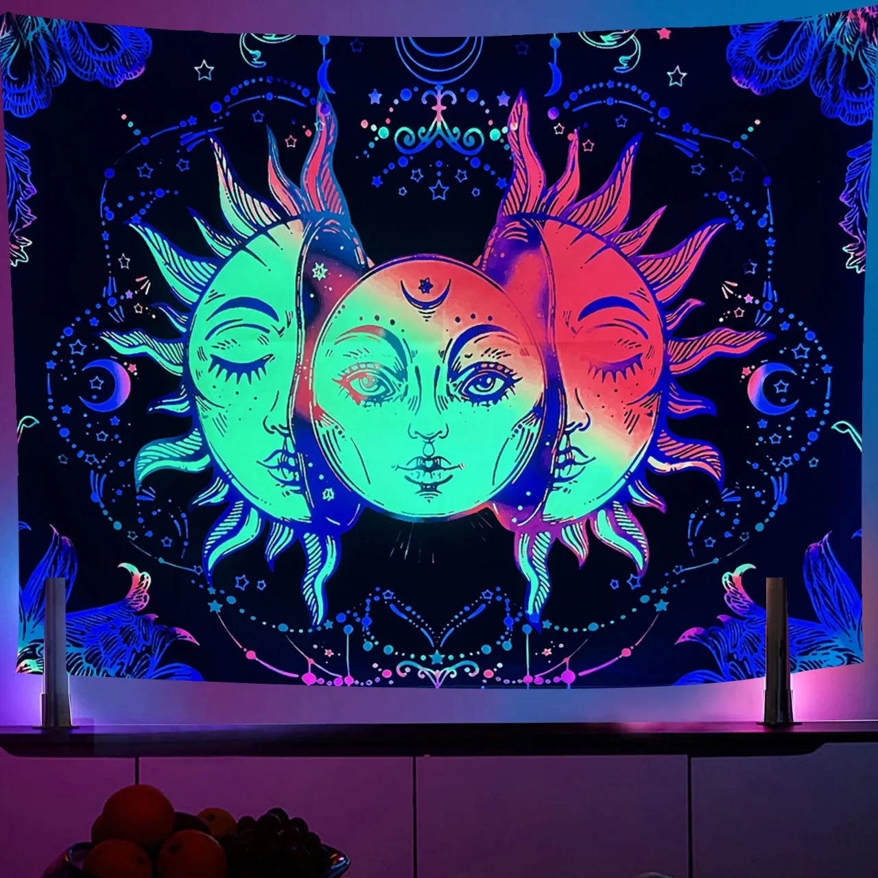 UV Light Emitting Neon Hanging Cloth | Brodtica.com