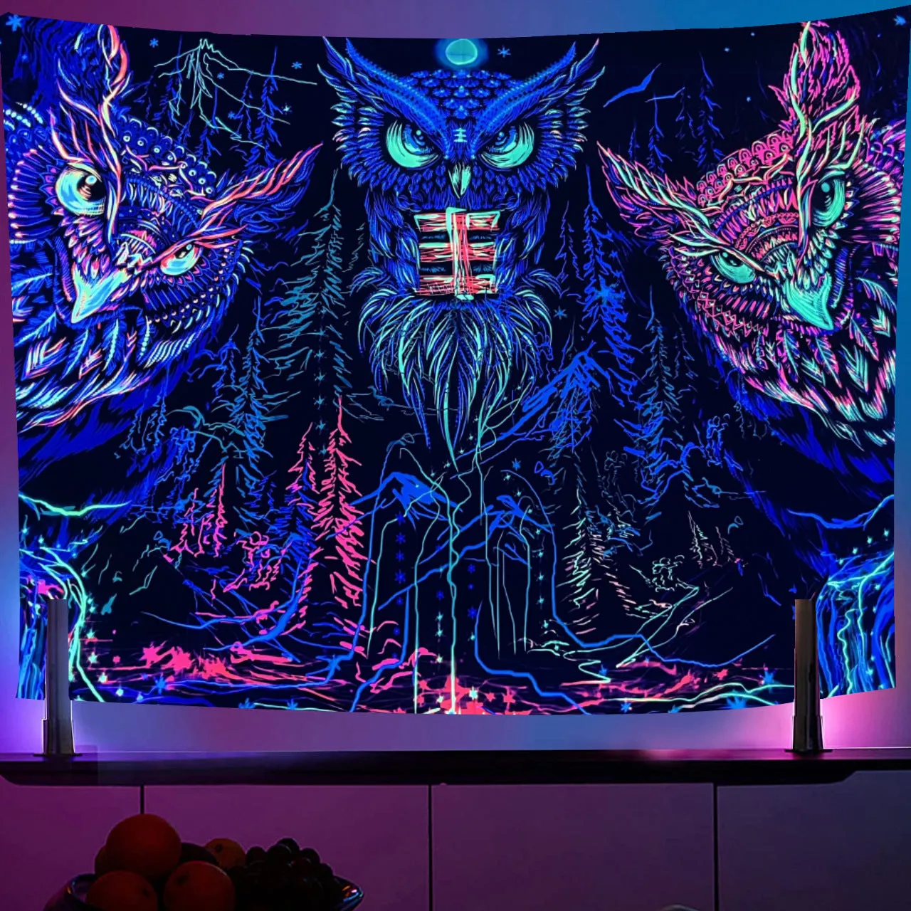 UV Light Emitting Neon Hanging Cloth | Brodtica.com