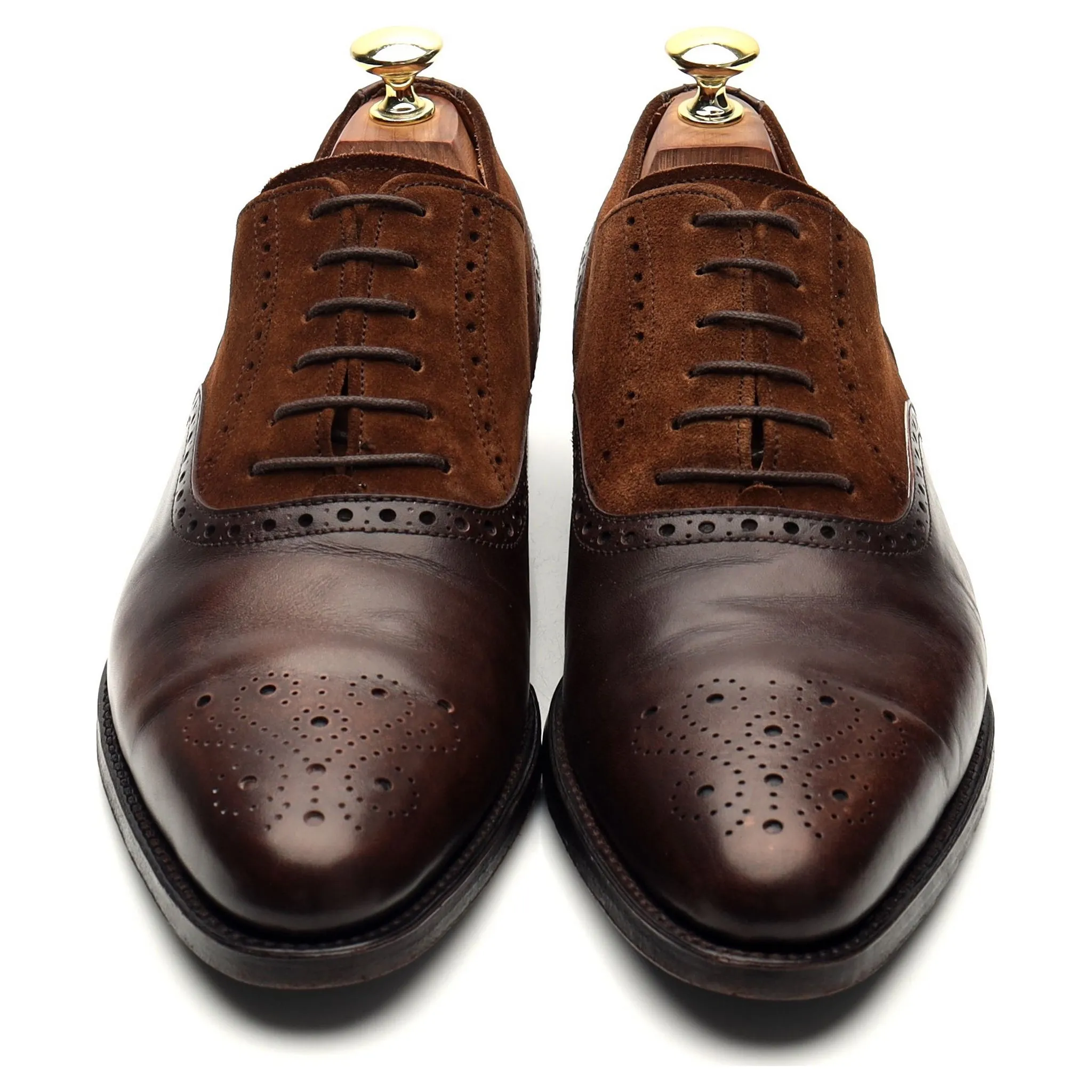 'Wallingford' Brown Leather Oxford Brogues UK 7.5 E