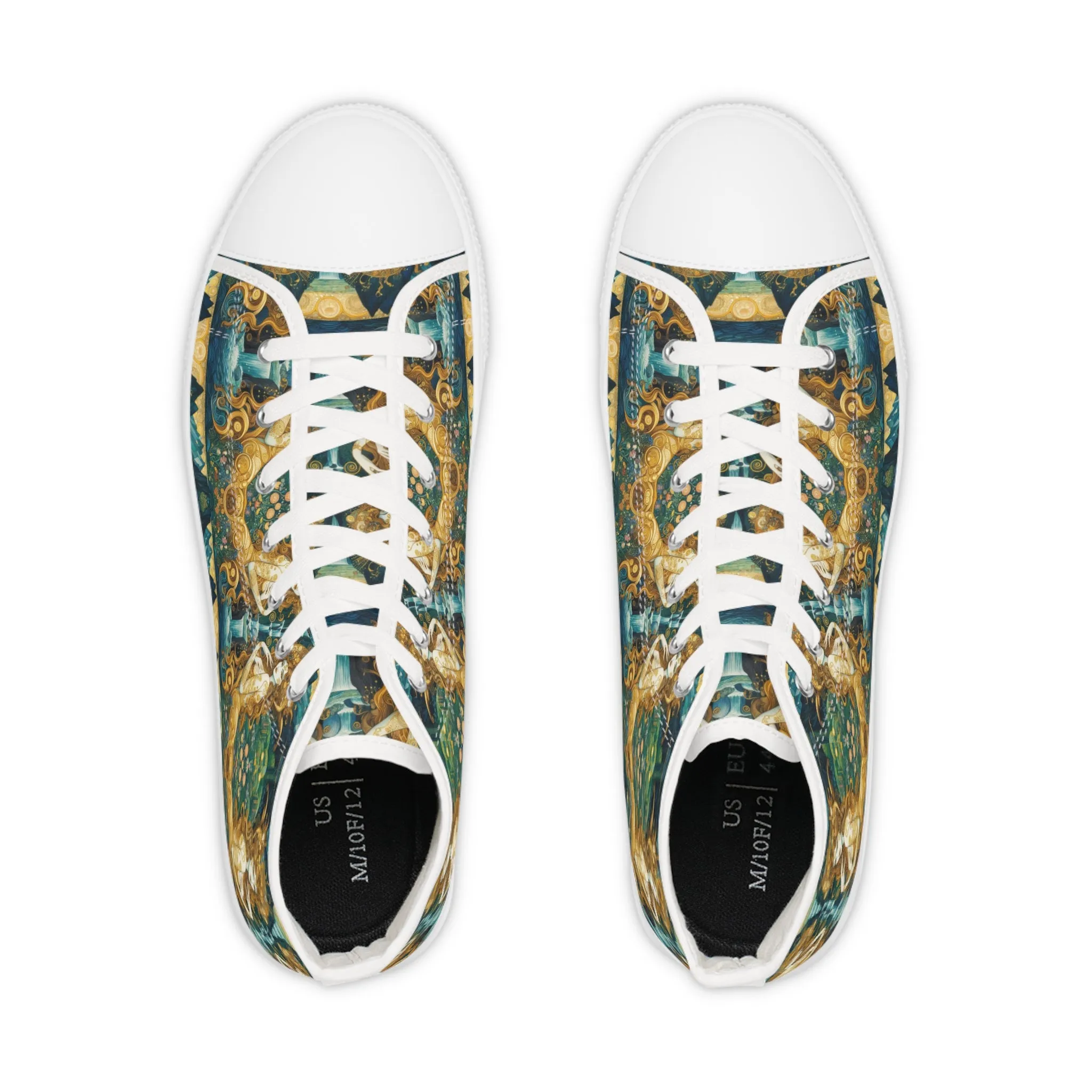 Water Nymphs Artistic High Top Sneakers by Gregg Acini Adoree Designs