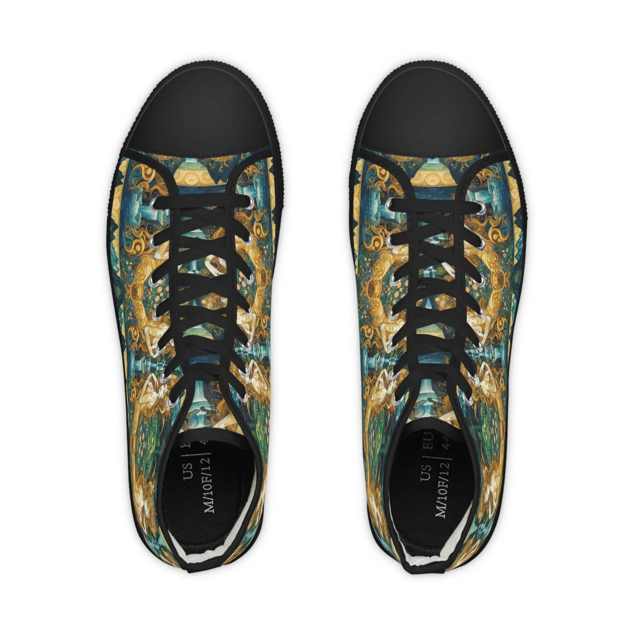 Water Nymphs Artistic High Top Sneakers by Gregg Acini Adoree Designs