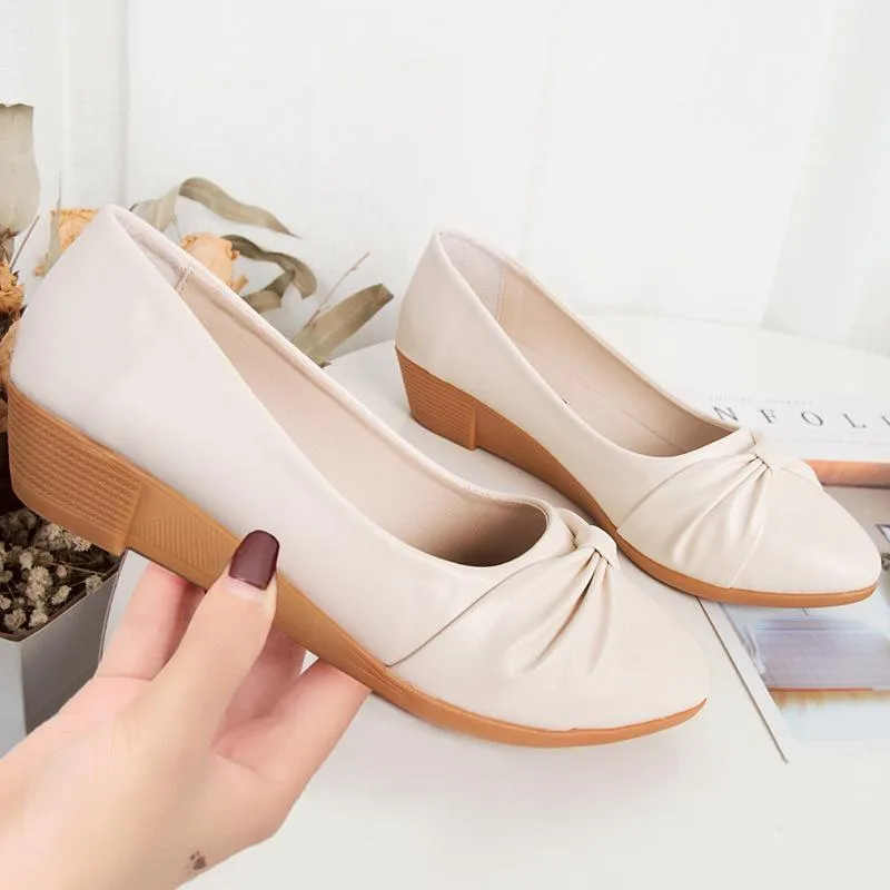 Women fashion casual shallow bowknot slip on loafers