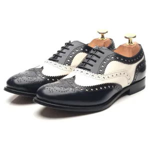 Women's 'Bess 2' Navy Blue White Leather Brogues UK 3.5 EU 36.5